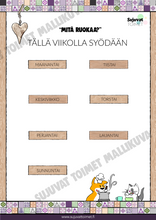 Lataa kuva Galleria-katseluun, Viikon ruokamagneetit