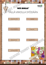 Lataa kuva Galleria-katseluun, Viikon ruokamagneetit