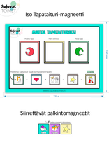 Lataa kuva Galleria-katseluun, Tunne- &amp; toimi -kortit ja Tapataituri -magneetit +Magneettialusta
